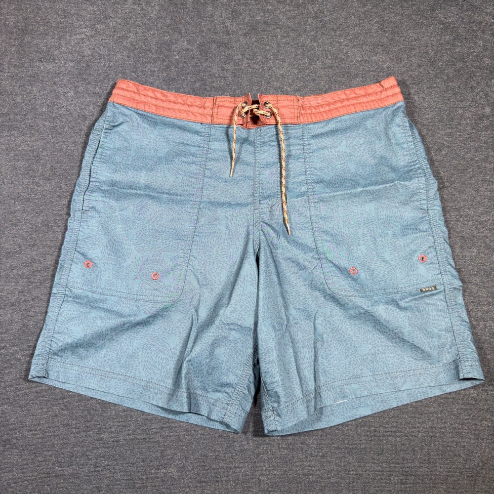 Howler Bros Horizon‎ Hybrid Shorts Mens 33 Blue Coral Board Shorts Swim Trunks